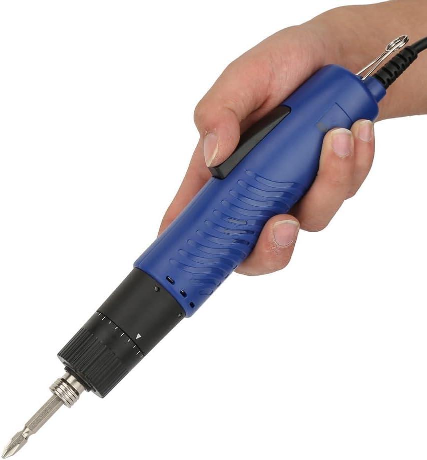 Electric Screwdriver, Electric Screwdriver Kit Adjustable 1/4 Handheld Straight Shank Electric Screwdriver Cordless Screwdriver for Daily Work (US Plug 110V)