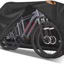 Zettum Bike Cover for 2 Bikes - Outdoor Bike Covers for Stationary 2 Bikes Heavy Duty & Waterproof, 600D Bicycle Covers for 2 eBike, Mountain Bike, Road Bike, Hybrid Bike, Beach Cruiser Bike Storage