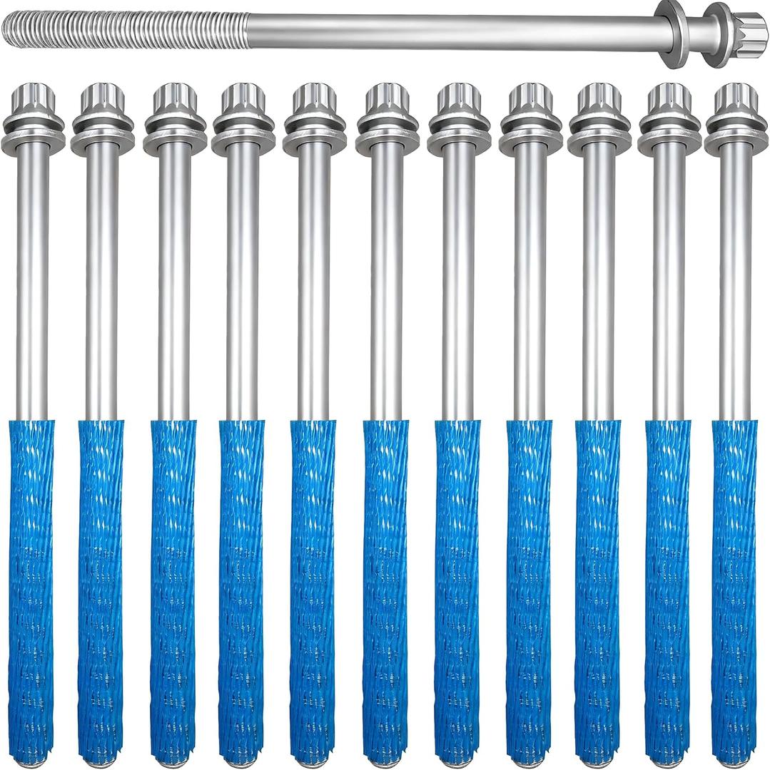 ES72212 12 Pcs Engine Cylinder Head Bolt Set Compatible with Subaru Baja Forester Impreza Sport Legacy Outback 2.5L H4 & Saab 9-2X 2005-2006 Replaces 11095AA141 11095AA123