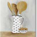 Stupell Industries Kitchen Eggs & Utensils Still Life Canvas Wall Art, Design by Janet Tava (16"L x 20"W)