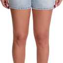 YMI Women's Women's Printed Fray Hem Shorts S314499