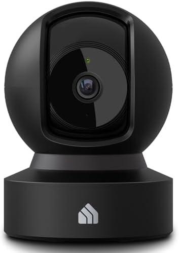 Kasa 1080p Indoor Pan/Tilt Wired Security Camera - Works as a Baby & Pet Monitor, Motion Detection & Tracking, 2-Way Audio, Night Vision, Subscription-Free Local Storage or Optional Cloud, EC71