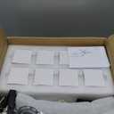 Crystal Semi Flush Mount Ceiling Light with 8-Lights Black Sputnik Ceiling Light Fixture Modern Chandeliers for Dining Room Living Room Kitchen Island Bedroom Hallway