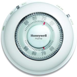 Honeywell Home CT87N1001 The Round Non-Programmable Manual Thermostat, Large, White