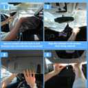 Windshield Sun Shade for BMW 4 Series 2021-2025 2026 430i 440i i4 m4 330i - 4 Layers for Front Windows Shade Cover Custom Fit 4 Series Sun Visor 250T Retractable Shade Blocks UV Rays Car Accessories
