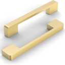 10 Pack 5 Inch(128mm) Kitchen Cabinet Handles Brushed Gold Cabinet Pulls Kitchen Cabinet Hardware Drawer Pulls for Cupboard Wardrobe