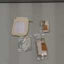 Mavellin Lanyard Wallet with Id Badge Holder, White RFID Small Keychain Wallet Women Wristlet, Minimalist Zipper Credit Card Holder Phone Wrist Neck Strap for Key Name Tag, Teacher Student Office Gift