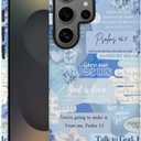 Compatible with Samsung Galaxy S25 Ultra,Frosted Dual-Layer Protection with Phone Case Cover - Christ Jesus Hydrangea Inspirational