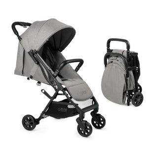 Lightweight Travel Stroller for Baby & Toddlers - Easy Fold & Compact Stroller with Canopy, Storage Basket, Multi-Position Recline & Convenient One-Hand Fold (Grey)