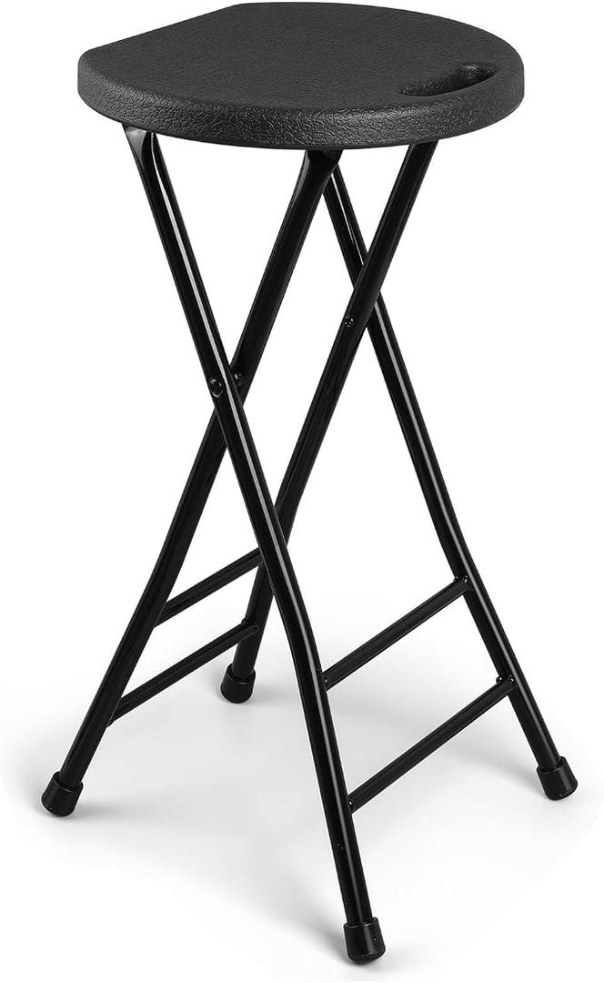 Black Folding Mini Stool