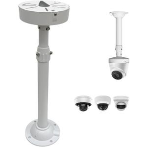15.7-23.5in Telescopic Indoor and Outdoor Camera Bracket Metal Hoisting Ceiling Bracket, Used for Security Dome Network Camera Installation (40-60CM-PQ)