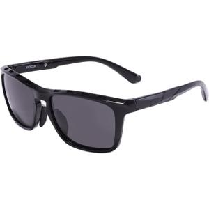 Trendy Black Square Polarized Unisex Sunglasses UV 400 Protection TR7515