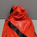 Red and Black Leather Jacket Cosplay PU Coat XL