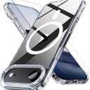 7 x Anti-Yellowing Magnetic for iPhone Air Case with 1 Screen Protector [Mil-Grade Drop Protection] [Compatible with Magsafe] Shockproof Slim Transparent Protective Phone Case, Clear