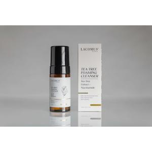 Organic Tea Tree Foaming Cleanser with Niacinamide for Clear Skin & Acne Prevention. Deep Pore Cleansing with Cooling and Hydrating Formula for All Skin Types.