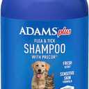 ADAMS Plus Flea & Tick Shampoo with Precor for Dogs, Cats, Puppies & Kittens, Flea Shampoo to Treat Flea Infestations, Kills Ticks, Fleas, Flea Eggs & Lice, Cleans and Conditions Coat, 24 Ounces