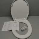 Round Toilet Seat 16.5" - Soft Close, Durable PP Toilet Seat, Easy Installation & Removal, Fits Most Toilet Bowls