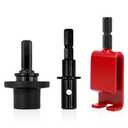 42494 Ice Fishing Auger Kit Compatible with Eskimo Drill, Ice Auger Drill Adapter is Designed for Connection to Pistol Drill Bits and Augers, Ice Auger Drill Attachment Quick Connect Kit