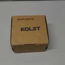 KOLET Offset Door Hinges, 4 Inches Expandable Door Hinges, 2 Inches Widen Doorway, 1/4" Radius Corner Ball Bearing Hinges, Smooth and Easy Installation, Matte Black, 6 Packs