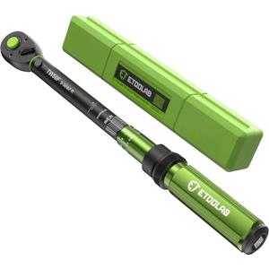 3/8-Inch Drive Click Torque Wrench - 5-50Ft-Lb/5-69.4Nm, Dual-Direction Adjustable 72 Tooth Click Torque Wrench for Bike, Motorcycle and Car Repair (3/8 Inch (5-50ft.-lb.) Single)
