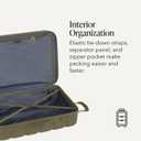SWISSGEAR Signature Hardside Expandable Checked Large Spinner Luggage, ABS Construction, TSA-Friendly Lock, Olive Branch, 27-Inch