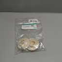 2 Packs Tub Stopper, Bathtub Stoppers with 15" Stainless Steel Beaded Chain, Rubber Drain Plug Suitable for 1.5" to 2" Bathroom, Kitchen, Laundry Sink