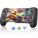 Wireless Phone Controller for iPhone/Android with Hall Joystick, Moblie Controller for iPhone Support Xbox Game Pass, PlayStation, Steam Link, Call of Duty, Roblox, Cloud Android Controller (Black)