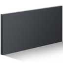 High-Density Polyethylene (HDPE) Plastic Sheet (1, Black, 3" X 12"X 1")