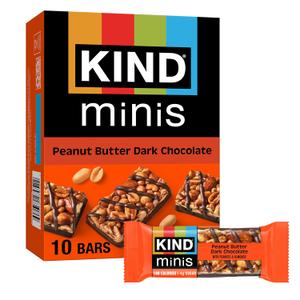 KIND Minis, Peanut Butter Dark Chocolate, 0.7 Oz (Pack Of 10) BB:14 Mar 2026