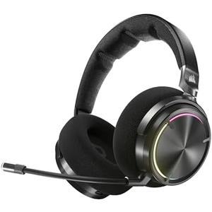 Corsair Virtuoso MAX Wireless Gaming Headset – Dolby Atmos, Active Noise Cancelling, Sonarworks SoundID, Simultaneous 2.4GHz Wireless & Bluetooth, 50mm Graphene Drivers, PC, Mac, PS5/PS4 – Carbon