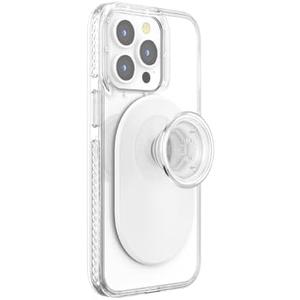 PopSockets PopGrip for MagSafe, Magnetic Phone Grip & Stand, Swappable Top, Secure Grip for iPhone MagSafe Cases, Kickstand for Hands-Free Viewing, Wireless Charging Compatible - Clear