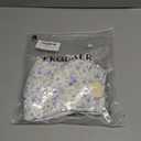 Ekouaer Cotton Nightgowns for Women Sleeveless Night Gown Lace Sleep Dress Button Night Shirt Victorian Nightdress, S, White Purple Floral