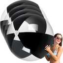Ceenna 4 Pcs Inflatable Large Beach Ball 5 Feet Giant Pool Toy Balls Summer Swimming Toys Parties PVC Plastic Jumbo Ball for Adult Family Pool Float Birthday Game Decoration (Black)