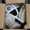 Sweetcrispy Bar Stools Set of 4, Modern Swivel Bar Chairs, Adjustable Fabric Upholstered Barstools Counter Height with Backrest for Bar, Kitchen Island, Dining Room, Beige