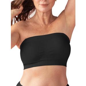 SHAPERMINT Strapless Bra, Wireless Non-Slip Bandeau, Convertible Straps, Molded Strapless Bras for Women S to Large Breasts (Black, XL)