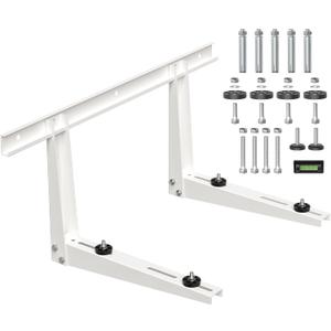 Mini Split Wall Mounting Bracket for 7000-18000 BTU Outdoor Condenser Ductless Universal Air Conditioner and Heat Pump System Support up to 330 lbs (with cross bar)