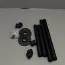 Industrial Iron Pipe Clothes Hanging Bar DIY Wall-Mounted Garment Rack Heavy Duty Clothing Rack for Bedroom, Laundry Room, Closet Storage (Black 28 inch)