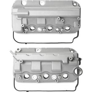 Aluminium Front Rear Engine Valve Cover Compatible with 2008-2017 Honda Accord Crosstour Pilot Odyssey Crosstour Ridgeline, for Acura TL RDX 3.5L Replace 12320-R70-A00, 12310-R70-A00, 12310-R70-A10