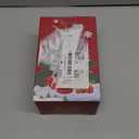 Christmas Night Light Plug into Wall Glitter Water Nightlight with USB/Outlet Options, Christmas Ski Boots Decorative Nightlight for Bedroom Kitchen Nursery Holiday Decorations Gifts (Ski Boots