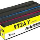 Remanufactured Ink Cartridge Replacement for HP 972A 972X for PageWide Pro MFP 577dw 477dw 577z 477dn 452dw 452dn 377dw P57750dw 552dw Printer (Black Cyan Magenta Yellow, 4-Pack)