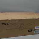 TCL 52" Black Ceiling Fan with Light and Remote, Modern LED 3-Color, 3CCT, Quiet Motor for Bedroom, Living Room, Dining Room, Ceiling Fans with Lights (Black)