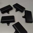 Sunshane 5 Pieces Christmas Stocking Holders Mantel Stocking Hanger Hooks Fireplace Mantle Metal Hang Bases for Xmas Party Decorations (Black)