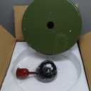 GloMuse Pendant Lights Kitchen Island Mid Century Modern Green Hanging Lamp Vintage Pendant Lights Fixture Dining Room Antique Bedroom Study Room Large Iron Lampshade 13.78inch, Large