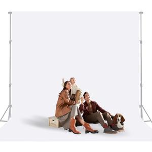 10x12 Ft White Backdrop Photography Cloth, Large White Screen for Professional Studio, Portrait, and Product Photography, Photo Background for Video, Film, INS, Live, Party, Decoration