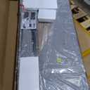 Feonase Full Size Bed Frame with Luxury Wingback and Fast Charging Station,Full Upholstered Button Tufted Storage Headboard Platform Bed,Sturdy Wooden Slats Support,Easy Assembly,Noise-Free,Light Gray