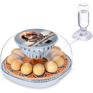 Smart Chicken Incubators for Hatching Eggs with Automatic Turner Small Poultry Duck Quail 12 Egg Incubator Temperature Control Display Hatcher Machine (Mechachick, )