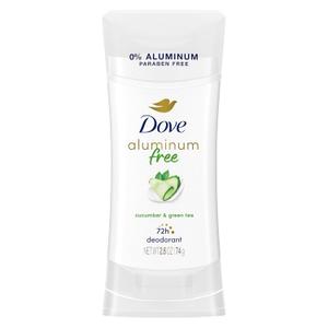 Dove Aluminum Free Deodorant for Women Cucumber and Green Tea 72 hour odor protection 2.6 oz (2.6 Ounce (Pack of 1))