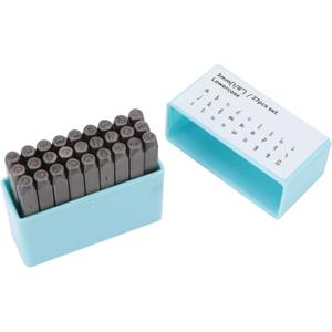 27Pcs Metal Letter Stamps 27 Pieces of English Letters High Strength Metal Stamp Set for Metal Leather Wood