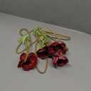 5Pcs Artifical Real Touch PU Anemone Flower Bouquet Room Home Decor (Red)