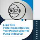 Pool Pump Gasket Seal O-Ring Rebuild Kit for Pentair SuperFlo SuperMax Kit 78 - Pentair Challenger Pump Parts